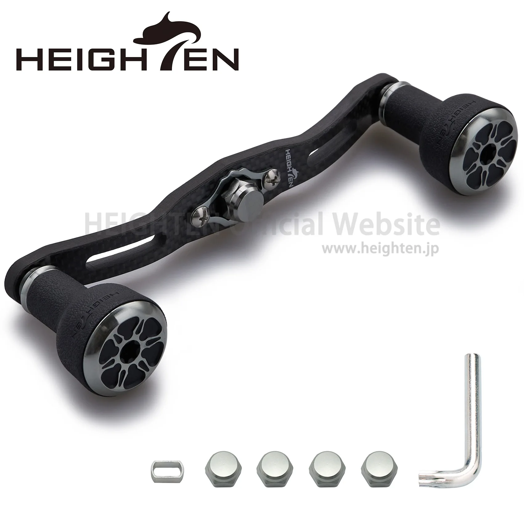HEIGHTEN Baitcasting Reel Carbon Handle 110mm/120mm For Shimano Daiwa Abu Garcia Baitcasting Reel