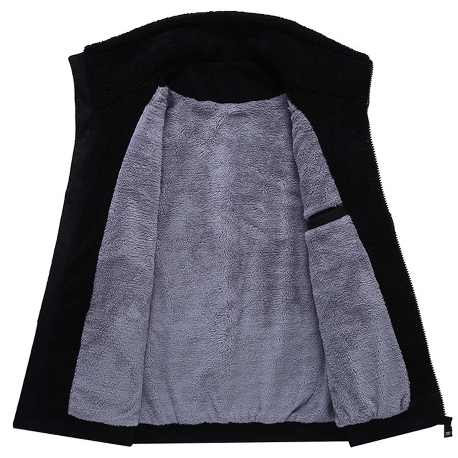 Мужская флисовая куртка зимняя теплая модель размера плюс 12XL модное