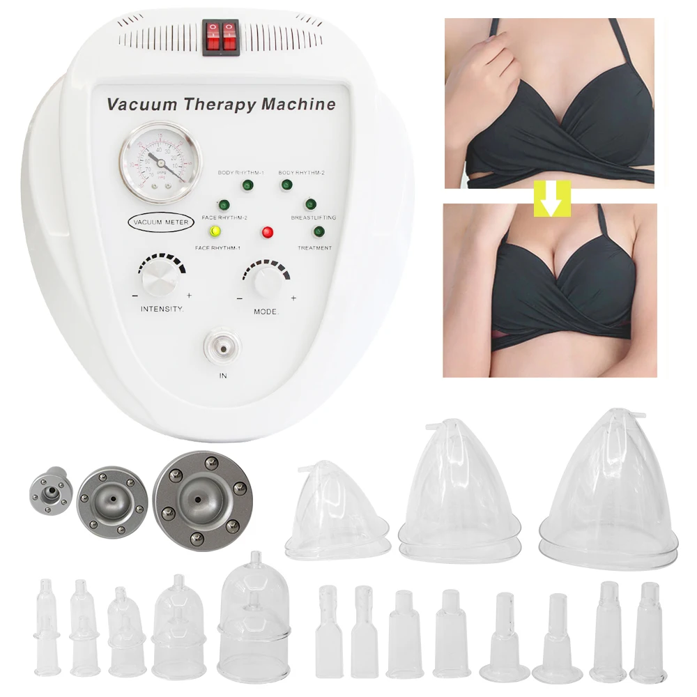 Vacuum Massage Therapy Machine Breast Enlargement Pump Butt Lifting Machine Beauty Body Shaping Suction Cups Chest Massager