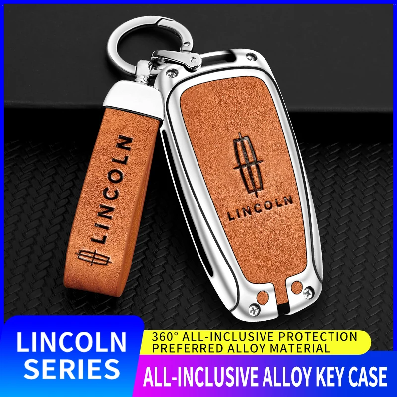 

Car Remote Key Case Housing For Lincoln MKC MKZ MKX MKT MKS Nautilus Navigator Aviator Car Key Case Cover Keychains Accessories