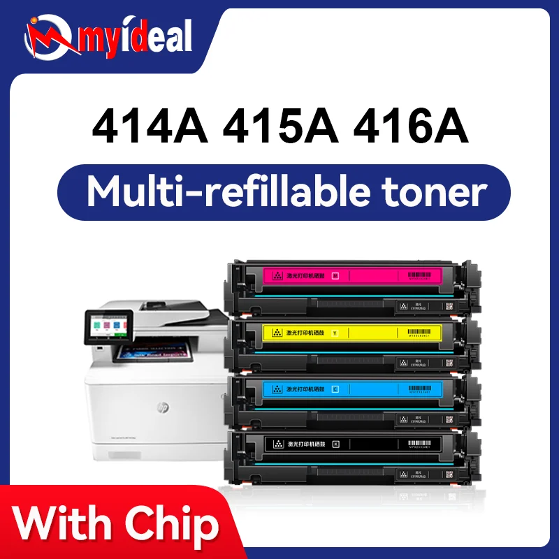 Фото С чипом 414A 415A 416A W2020A W2030A W2040A тонер-картридж для HP Color LaserJet Pro M455 M454 M479 M454dn M454dw M454nw №1