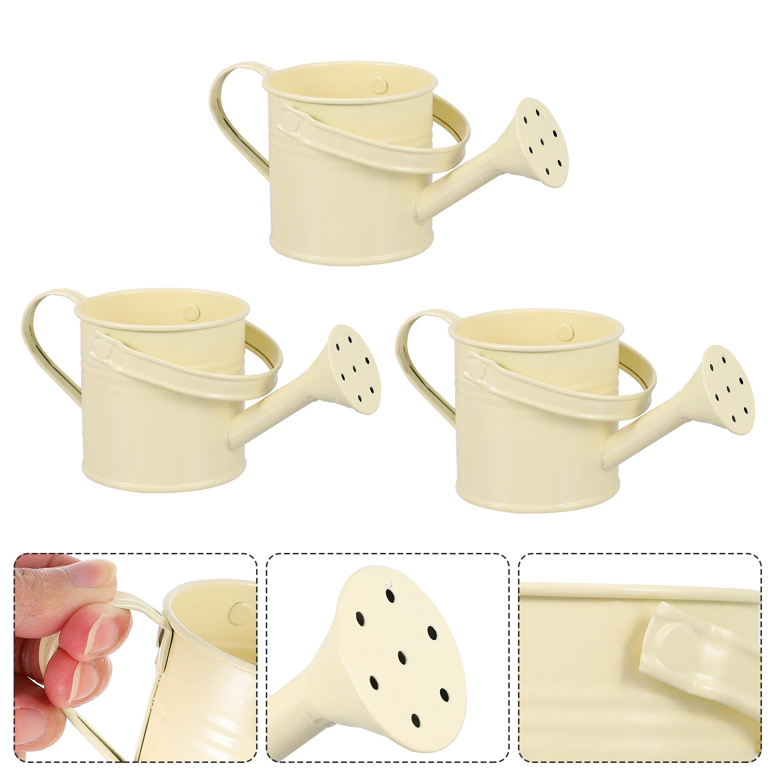 

5 Pcs Tin Watering Can Mini Kettle Gardening Irrigation Tool Bucket Iron Refillable Horticulture Sprinkling Child Pot