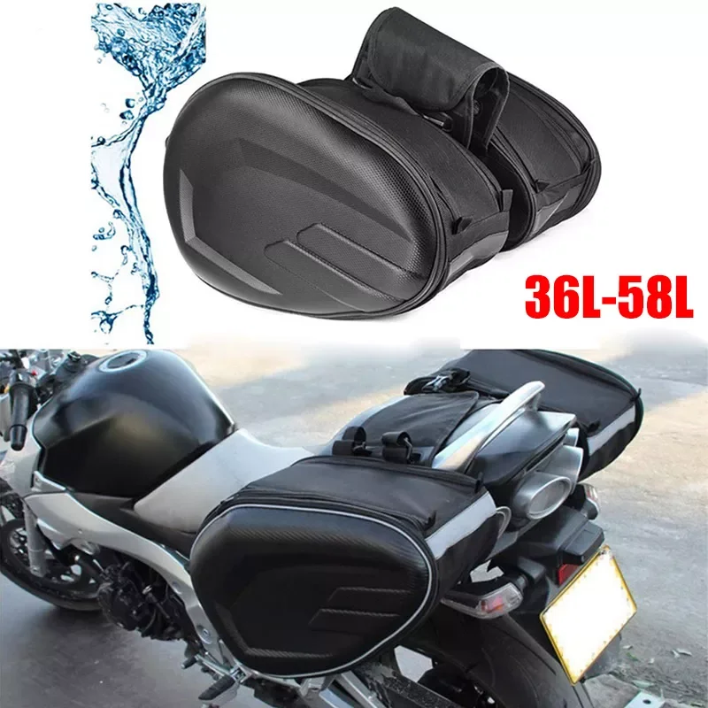 

2019 Newest SA212 Motorcycle Waterproof Racing Race Moto Helmet Travel Bags Suitcase Saddlebags + One Pair of Raincoat