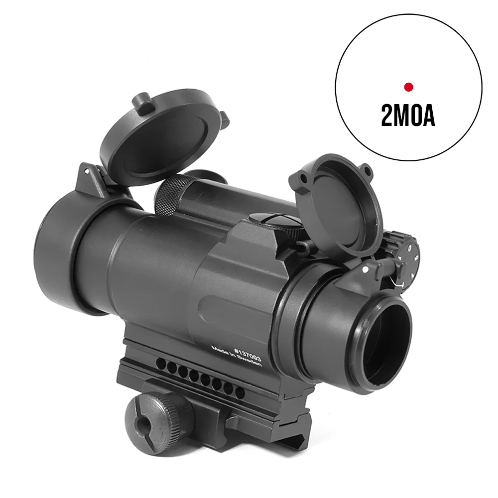 

Tactical M4 2MOA Red Dot Reflex Sight Scope with Standard Spacer & QRP2 Mount Replica For Airsoft MilSim