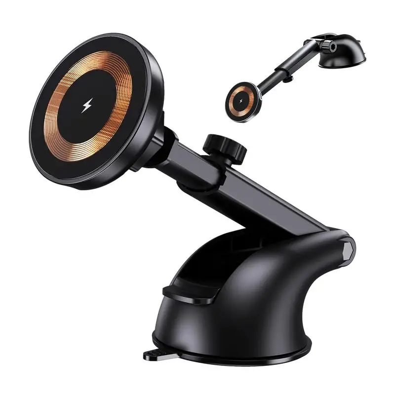 

Magnetic Phone Holder For Car Car Mount Dashboard Magnetic Holder 15W Dashboard Mounted Phone Holder Fast ChargingPhone Holder