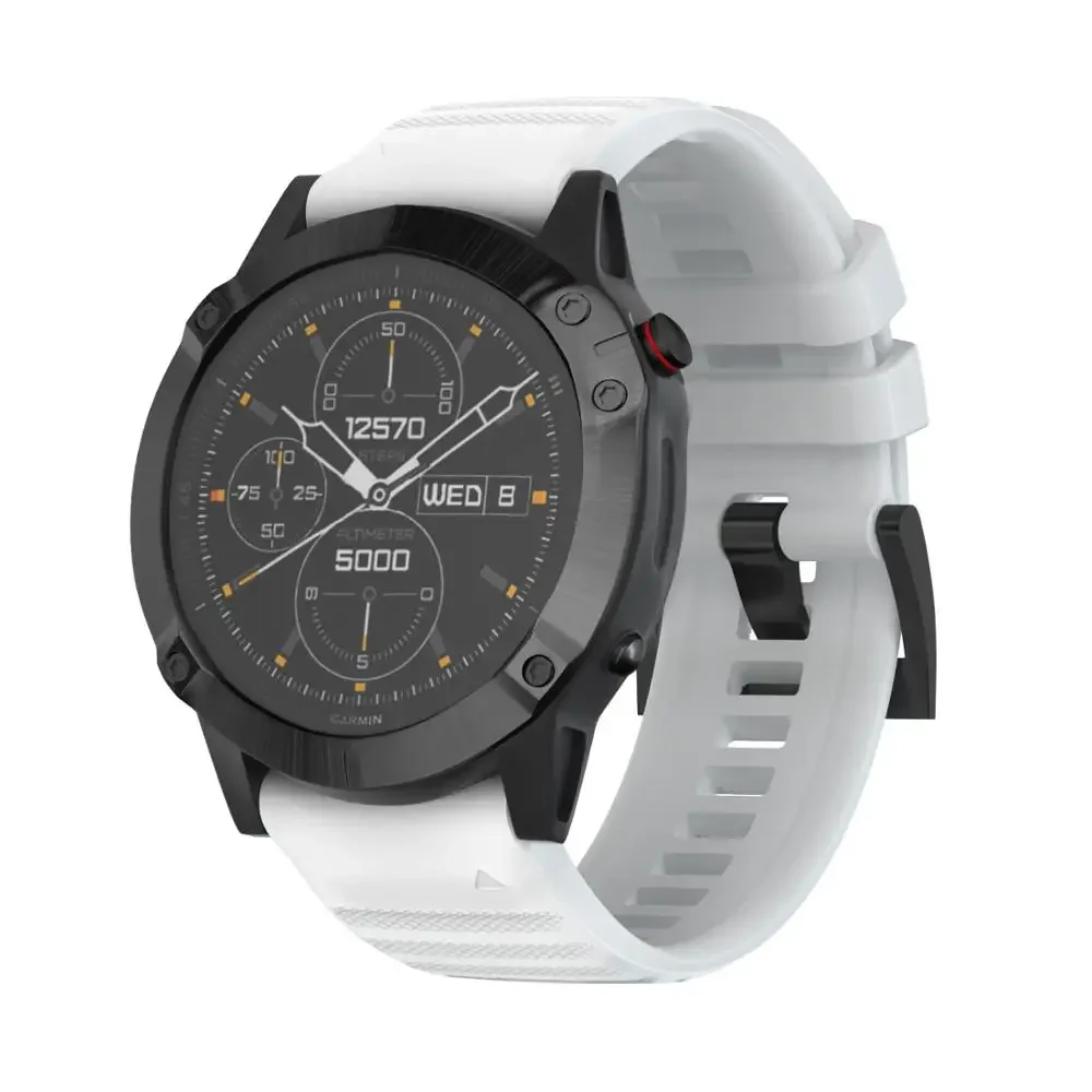 

Sport Silicone Watchband Wriststrap for Garmin Fenix 6X Pro 5X 7X 3HR ремешок для часов Easy Fit Quick Release wirstband Correa
