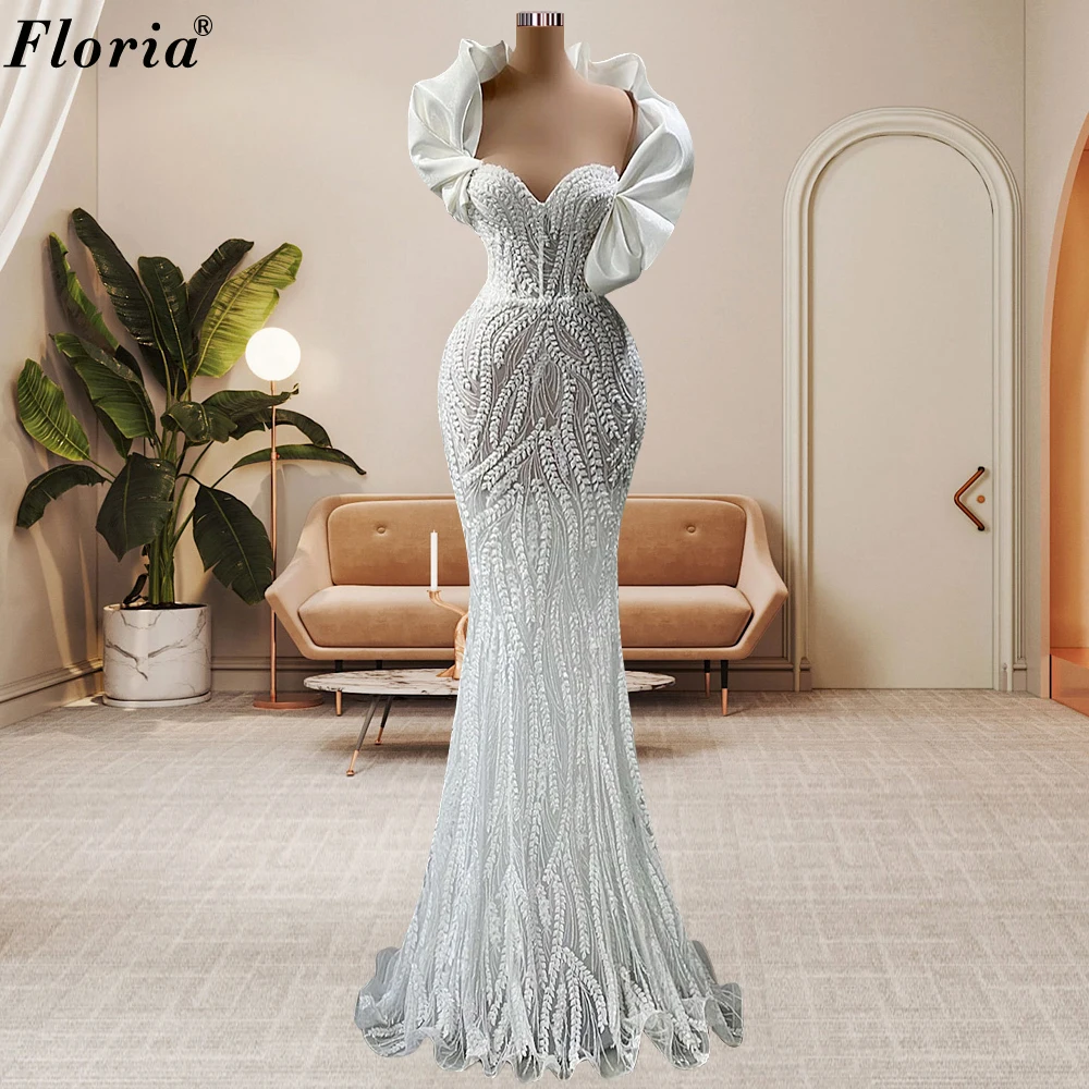 

Ivory Lace Mermaid Celebrity Dresses For Women Sweetheart Special Evening Dresses Unique Wedding Party Dress Vestidos De Mujer