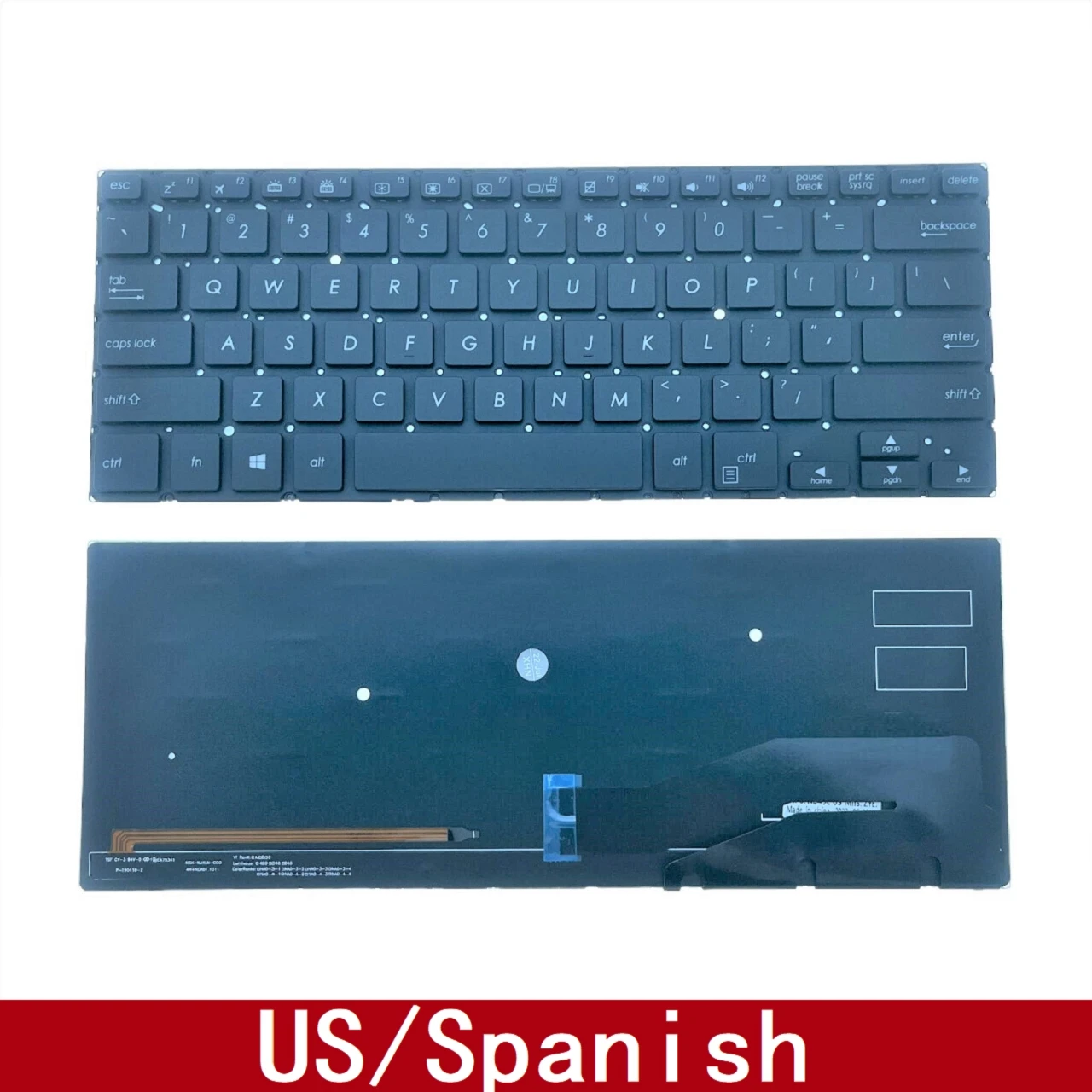 Клавиатура для ноутбука ASUS VivoBook Flip 14 TP410 TP410U TP410UA TP410UR с подсветкой