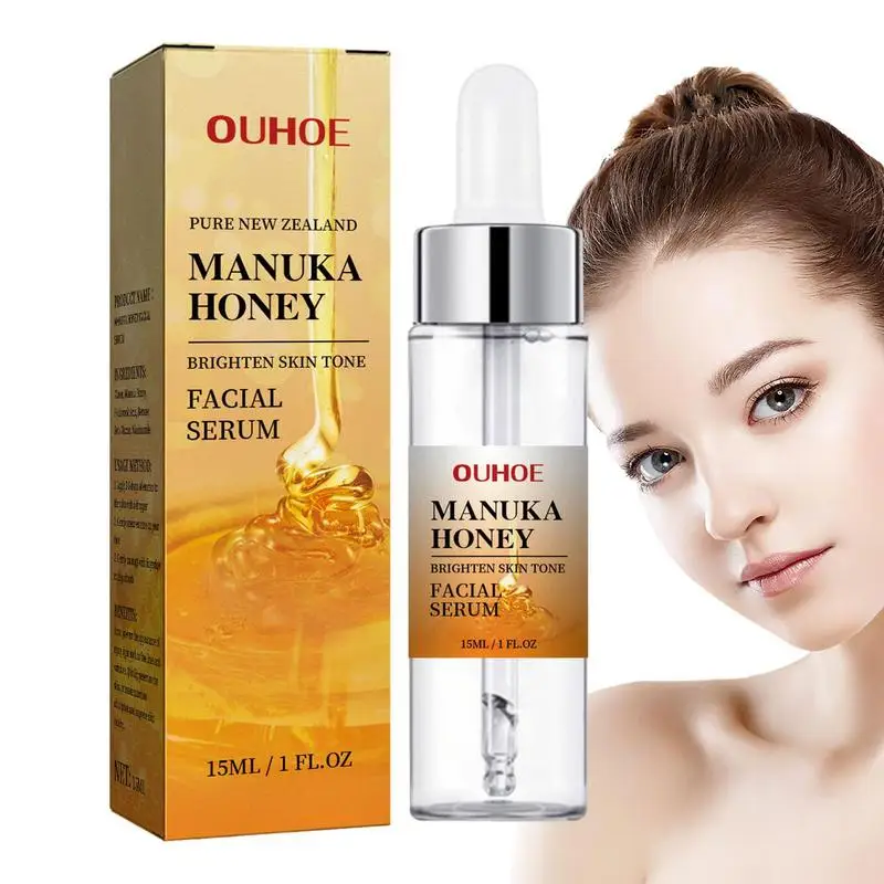 

Сыворотки для лица Manuka Honey, средство для укрепления кожи, 15 мл, увлажняющее средство, осветляющая эссенция для лица, помогает упругости и гладкости кожи