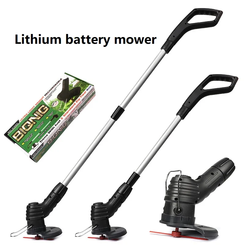 Grass Trimmer Portable Smart Wireless Electric Lawn Mower Lithium Battery Weeding USB charging Length Adjustable Pruning Cutter