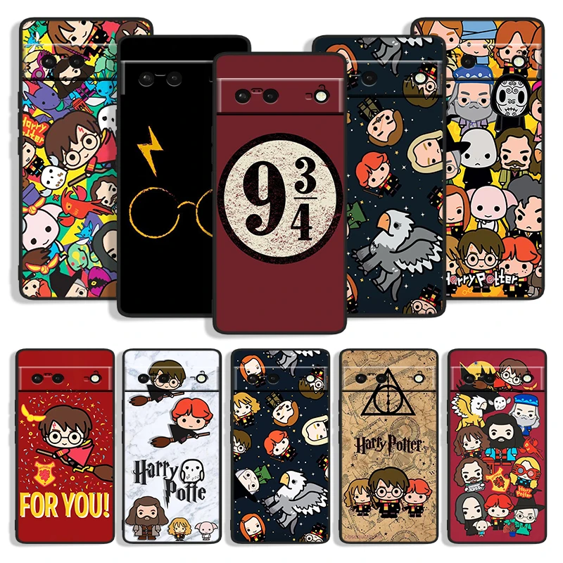 

Art Ring Potters Wand Harries Shockproof Cover for Google Pixel 7 6a 5 4 4A XL 5G Black Phone Case Shell Soft Fundas Coque