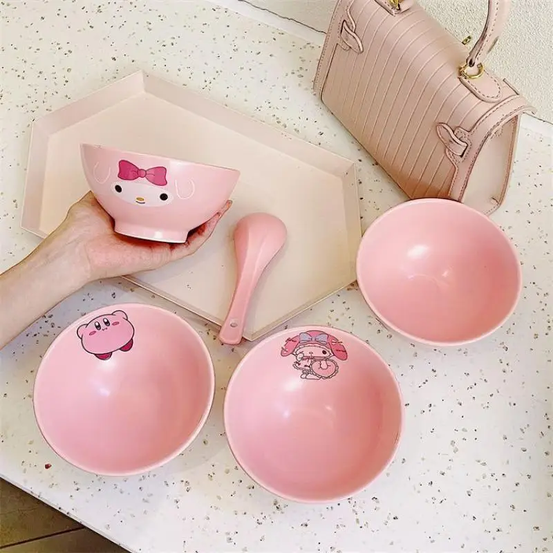 Керамическая миска аниме Kirby мультяшная домашняя посуда для лапши салата риса