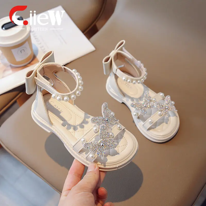 

Size 23-37 Girls Sandals Summer Lovely Girl Child Sandal Butterfly Girl Flip Flops Comfortable Little Girls Shoes sandalias niño