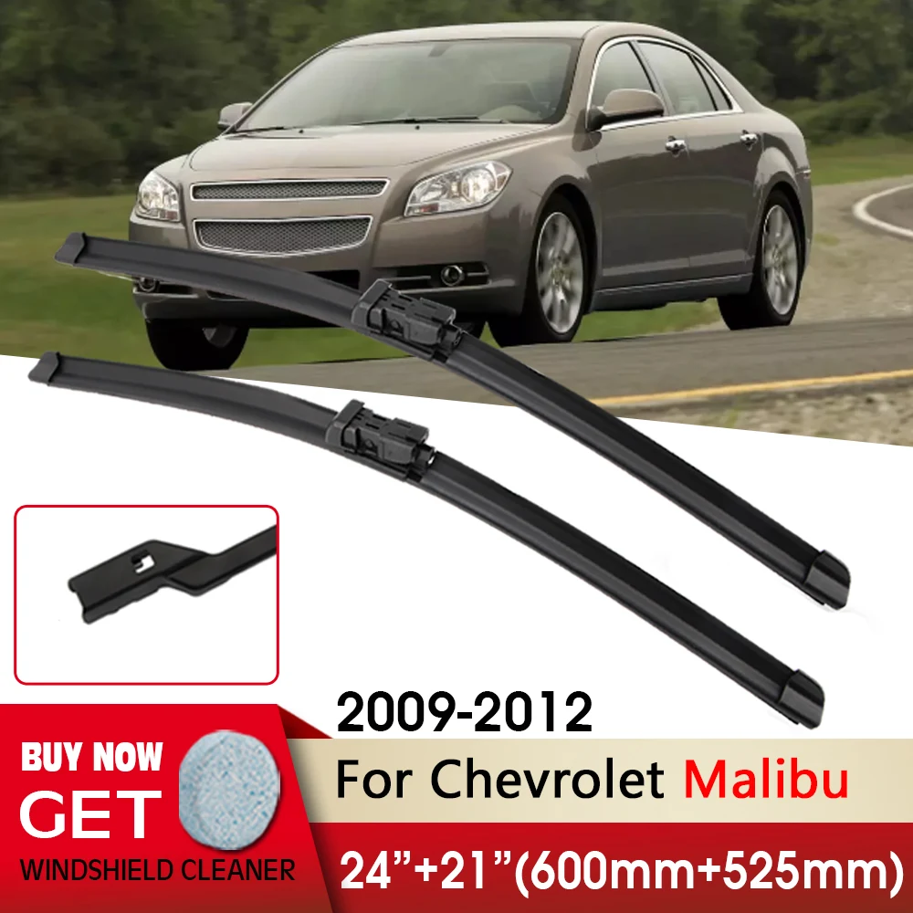 

Car Wiper RHD&LHD Front Wiper Blades 24"+21" For Chevrolet Malibu 2009-2012 Fit push button Windshield Windscreen Front Window