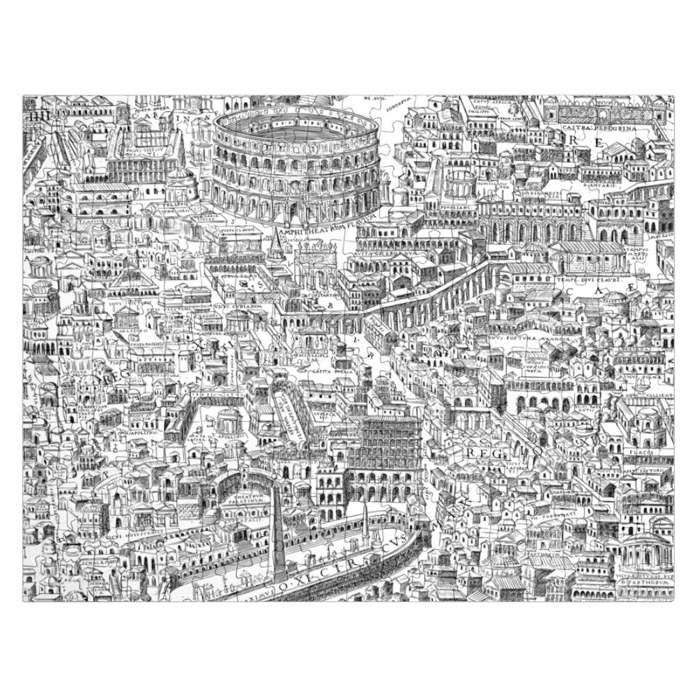 Деревянный пазл с названием древнего римского исторического рисования