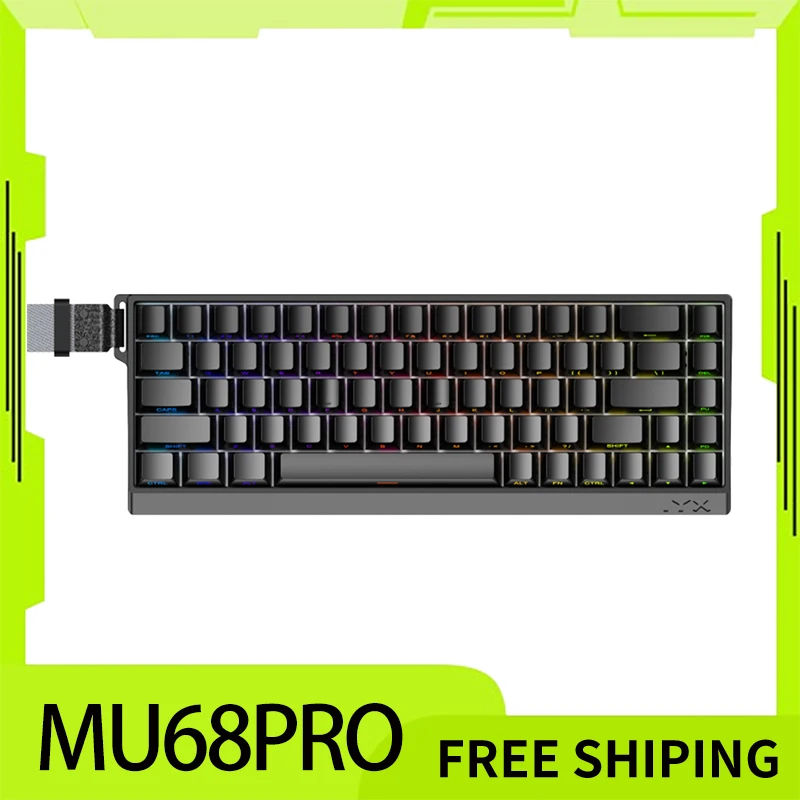 Механическая клавиатура Iyx Mu68pro магнитный переключатель проводная из