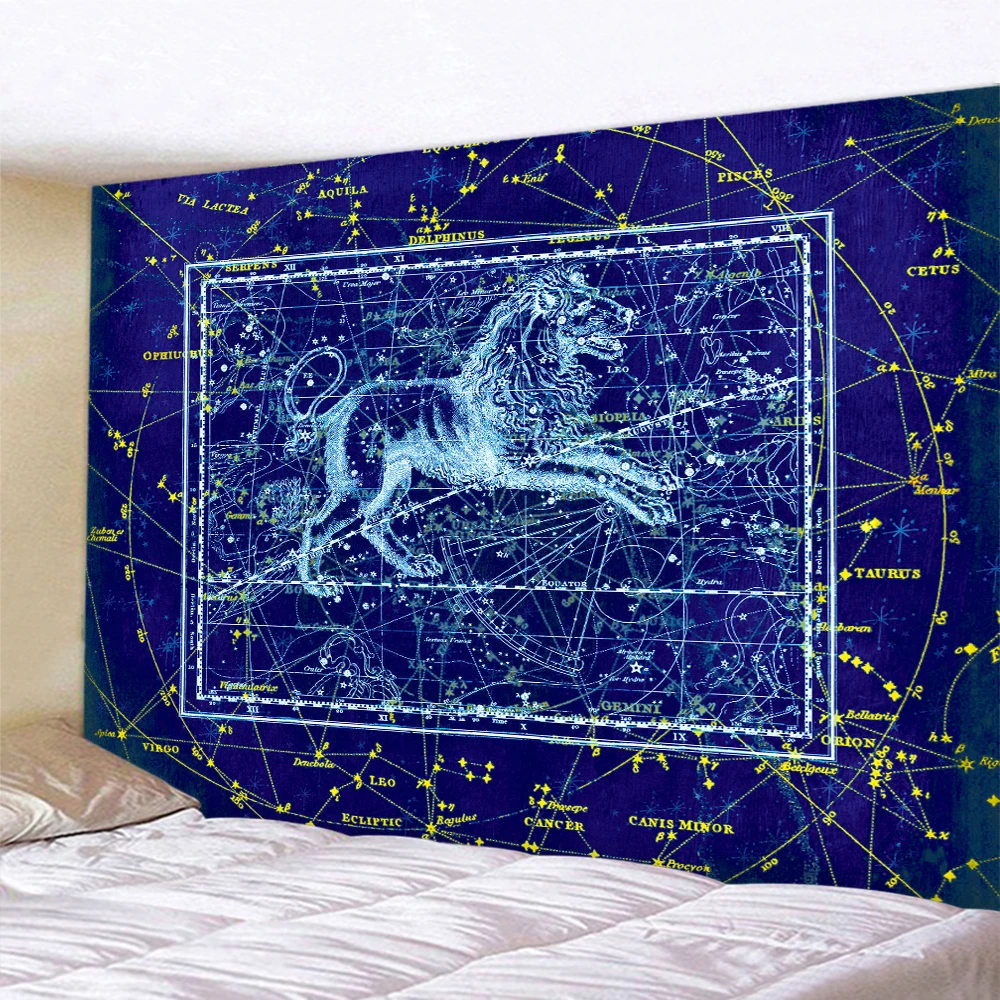 

Психоделическая искусственная Мандала настенная подвеска Зодиак гадания богемное украшение для дома настенное украшение гобелен