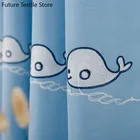 Полузатемняющие шторы с мультяшным рисунком для детской комнаты, занавески с милым принтом для гостиной, столовой, спальни, 2022