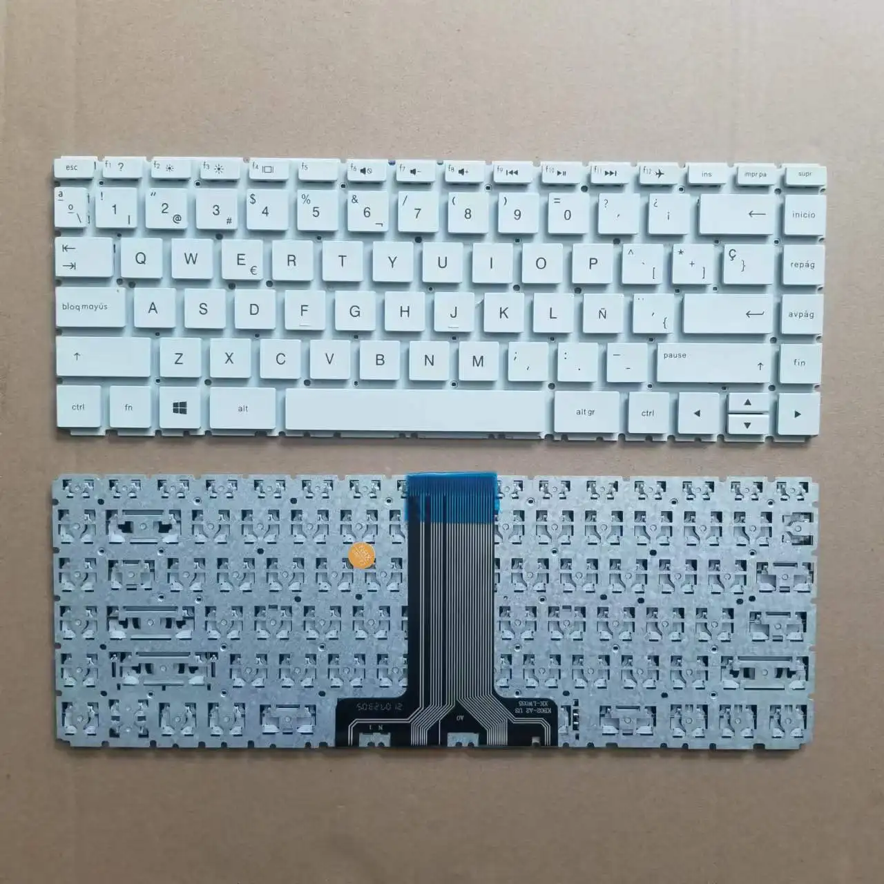 

Новая белая клавиатура для ноутбука HP Pavilion x360 14-ba 14m-ba 14bs 14-bs 14-bs057cl Series SP с испанской раскладкой без рамки