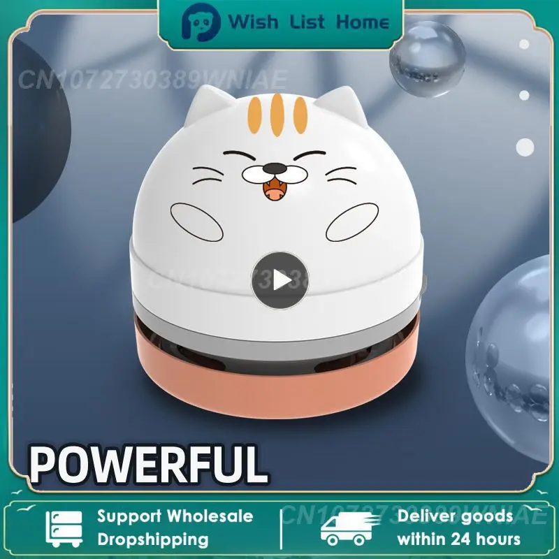 

Mini Vacuum Cleaner Automatic Portable Desktop Wireless Cleaner For Home Office School Keyboard Desktop Cleaning Dust Removal