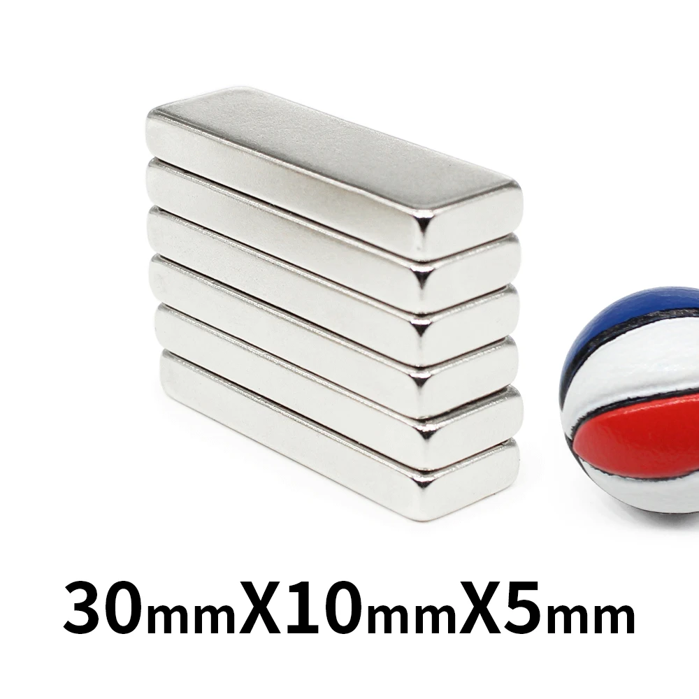 

2/5/10/15/20/30/40PCS 30x10x5 NdFeB Block Super Powerful Strong Magnetic Magnets 30x10x5mm Rare Earth Neodymium Magnet 30*10*5