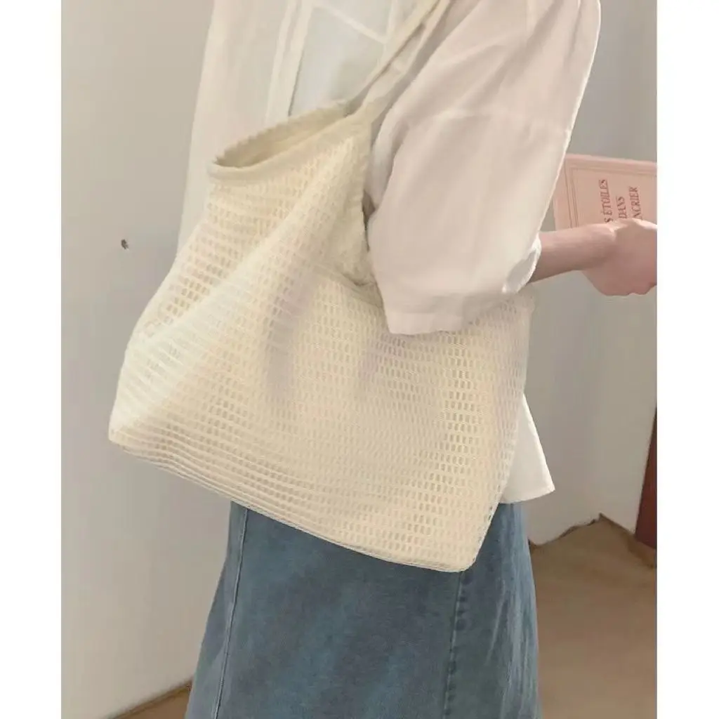

2023 New Fashion Woven Tote Bag All-Match Student Large Capacity