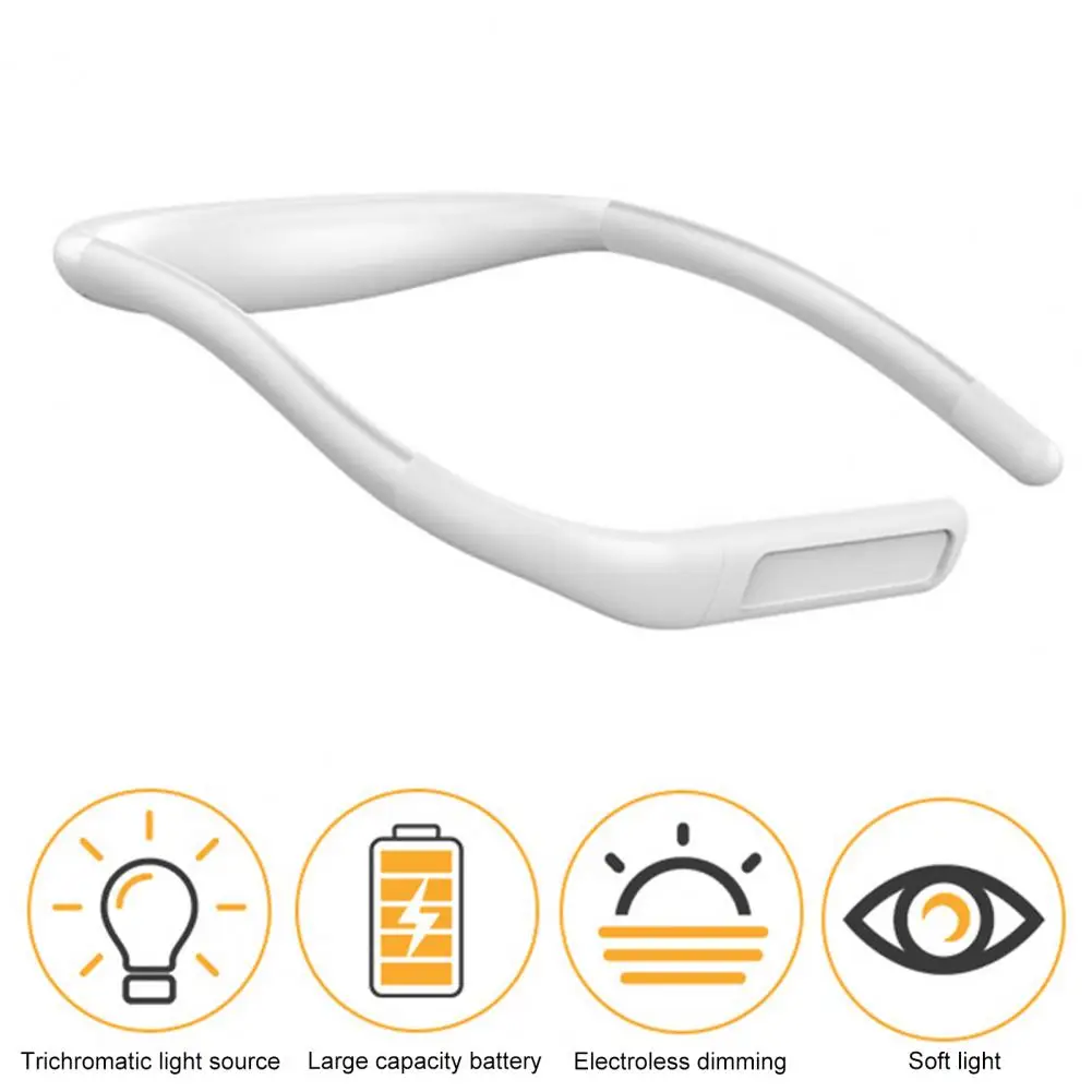 

Useful Lamp Head Rotatable Dimmable Handsfree LED Neck Light Reading Lamp Office Supplies LED Neck Light Book Reading Lamp