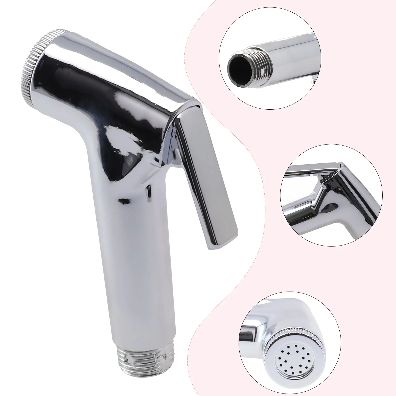 

G1/2\" ABS Toilet Douche Bidet Head Handheld Spray For Sanitary Shattaf Shower Hand Sprayer Bathroom Shower Head Self Cleaning