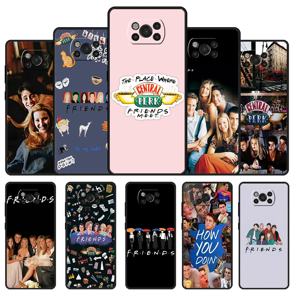 

Cell Case Funda for Xiaomi Poco Mi 10T 11 11T Lite Pro Mi 9T M3 X3 NFC M3Pro X4 NFC MiNote10 Soft Black Original Friends