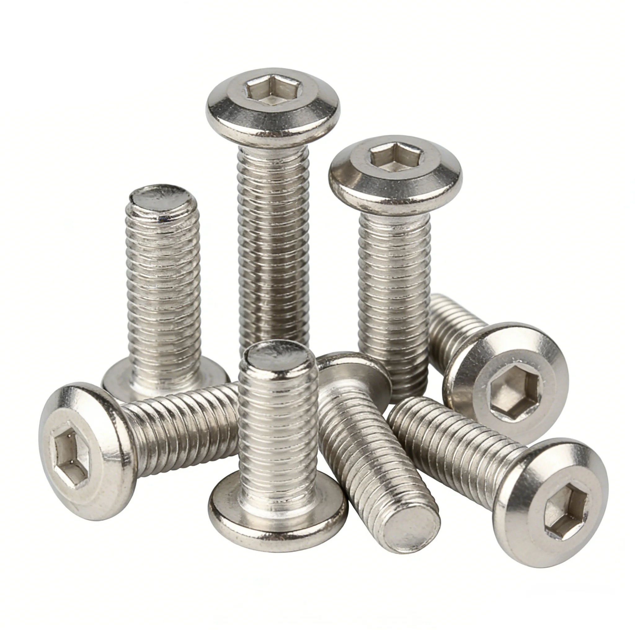 

5/10/20 шт. M3-M4 M5 M6 M8 из нержавеющей стали 304, большие плоские шестигранные шестигранные головки с шестигранной головкой, мебельные болты, соединительные винты