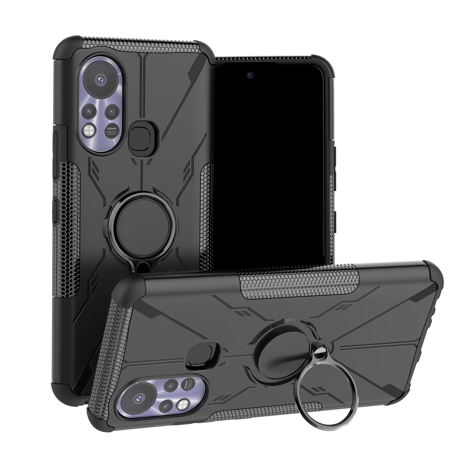 

Магнитный автомобильный держатель для Infinix Hot 11S, противоударный чехол для Infinix Hot 11 10 10i 10S Play Lite с фотоэлементами