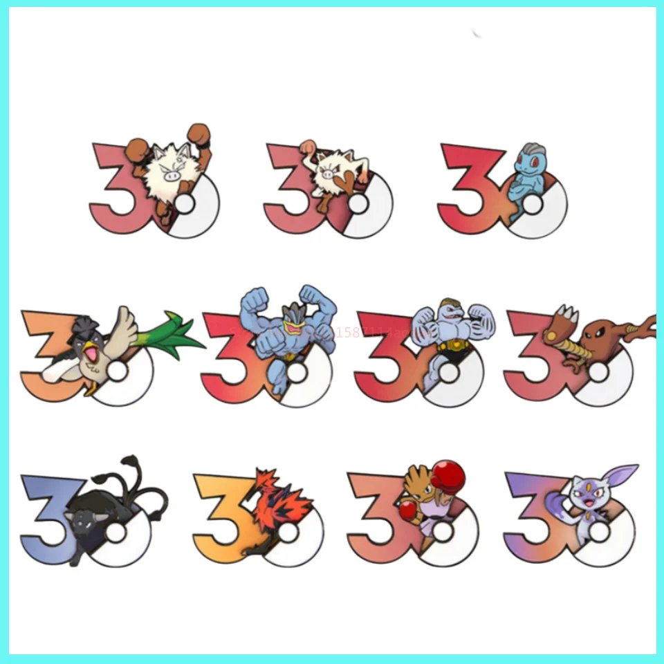 Фото Магнит на холодильник к 30-летию PokéMon: Лукарио и Корайдон (боевые типы), аниме-мерч, декор для дома, для коллекционеров №3