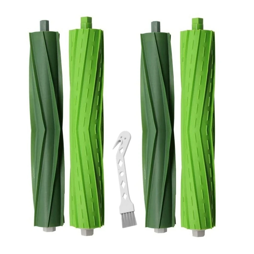 

2 комплекта сменных резиновых Роликовых Кистей для IRobot Roomba I3 + I6 + I7 I7 + I8 + Plus E5 E6 E7, запчасти для пылесоса