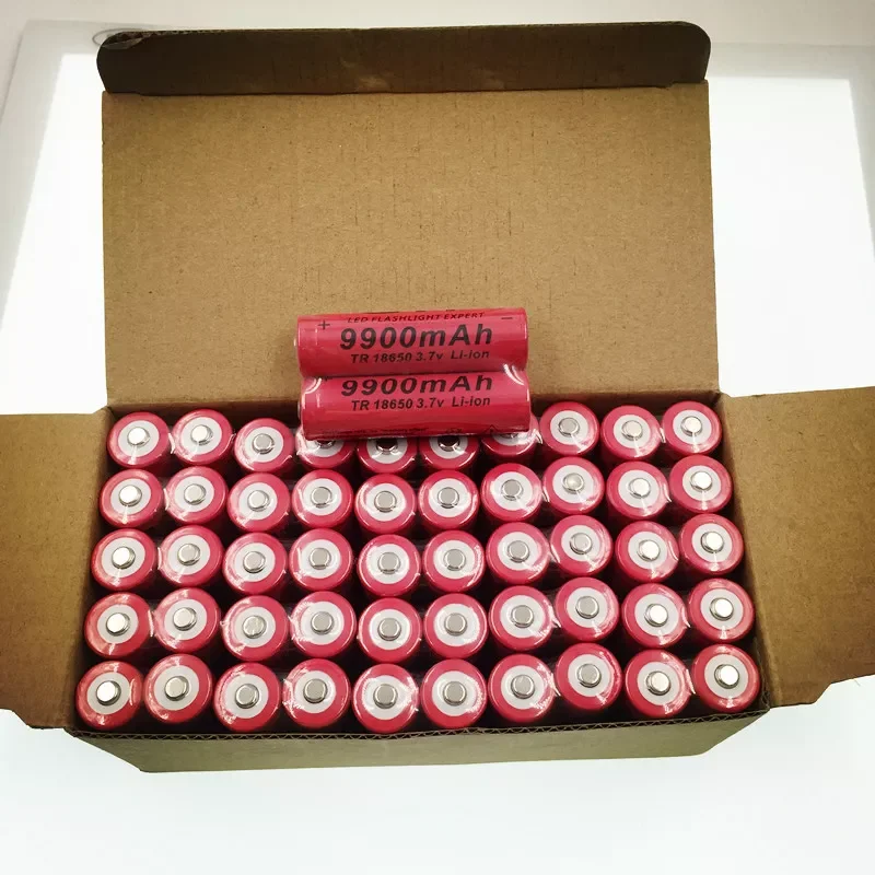 

10 шт./партия, литий-ионные аккумуляторы 18650 в 3,7 мАч