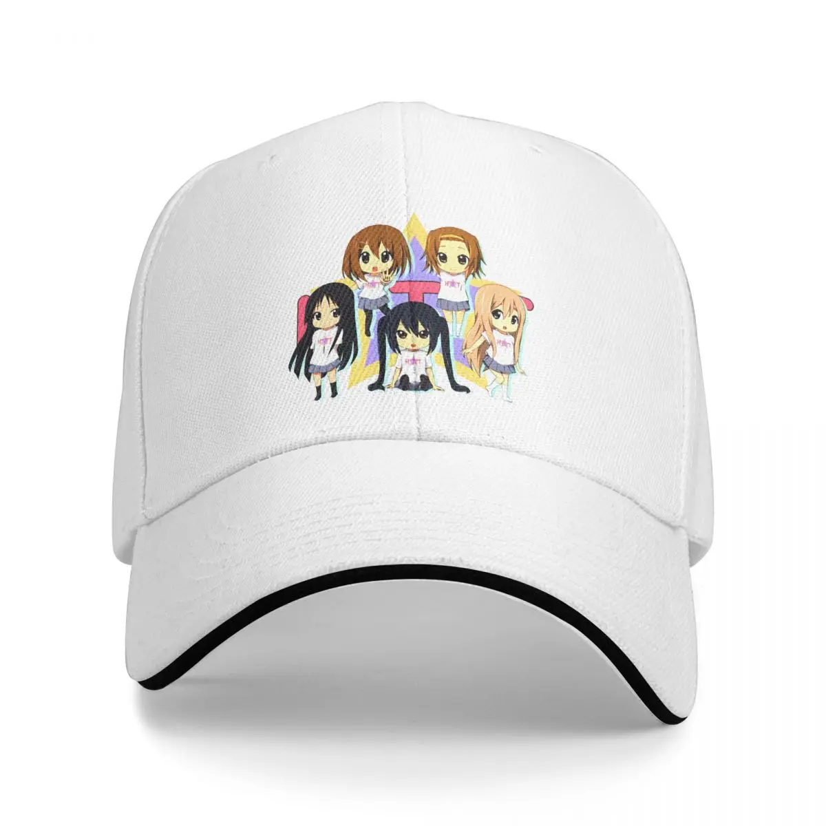 K ON Girls комикс бейсболки хип-хоп аниме сэндвич Регулируемая шляпа от солнца для