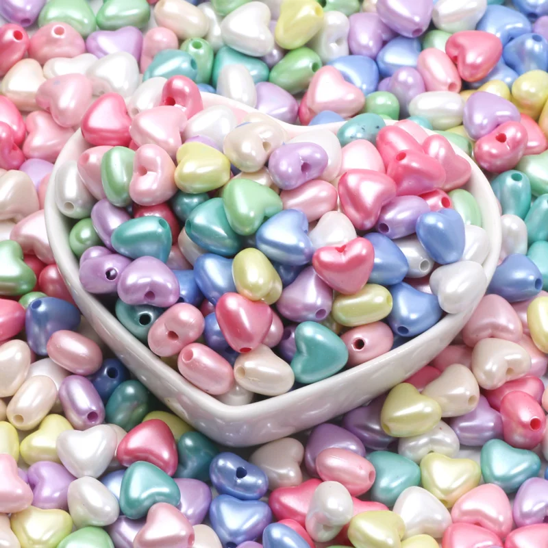 Бусины разных цветов 10x11 мм 50 шт.