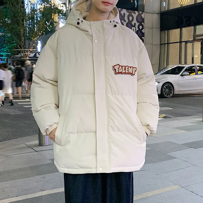 Men's winter Jacket Fashion men's cotton clothes Hooded cotton Jacket Trendy padded warm winter clothes Men's Clothing Parkas