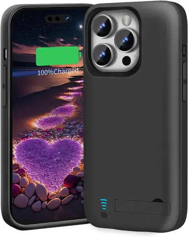 Чехол-зарядное устройство для iPhone 15 Pro Max Power Case Портативная крышка для зарядки Power Bank Аккумулятор 6000 мАч аккумулятор externe