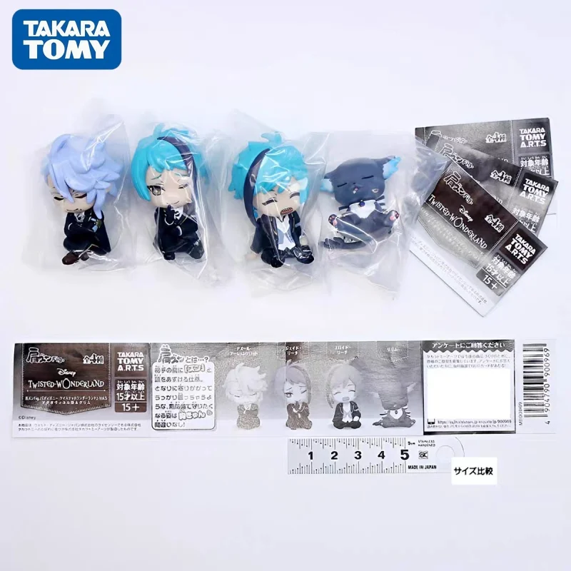 Фото Коллекционная фигурка персонажа игры Takara Tomy Disney Twisted-Wonderland Gashapon Grim Jade Leech Floyd Leech для настольного декора №3