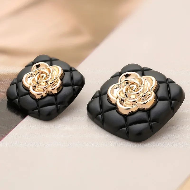 Металлические пуговицы с бантом-бабочкой декоративные ромбовидный узор