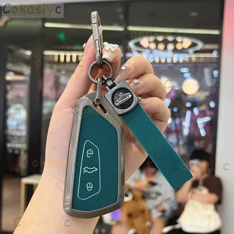 Фото Чехол для автомобильного ключа из сплава, полный чехол для VW Volkswagen ID.3 ID.4 Golf 8 2022 2023 MK8 Cupra Skoda Octavia SEAT Leon MK4 Formento №1