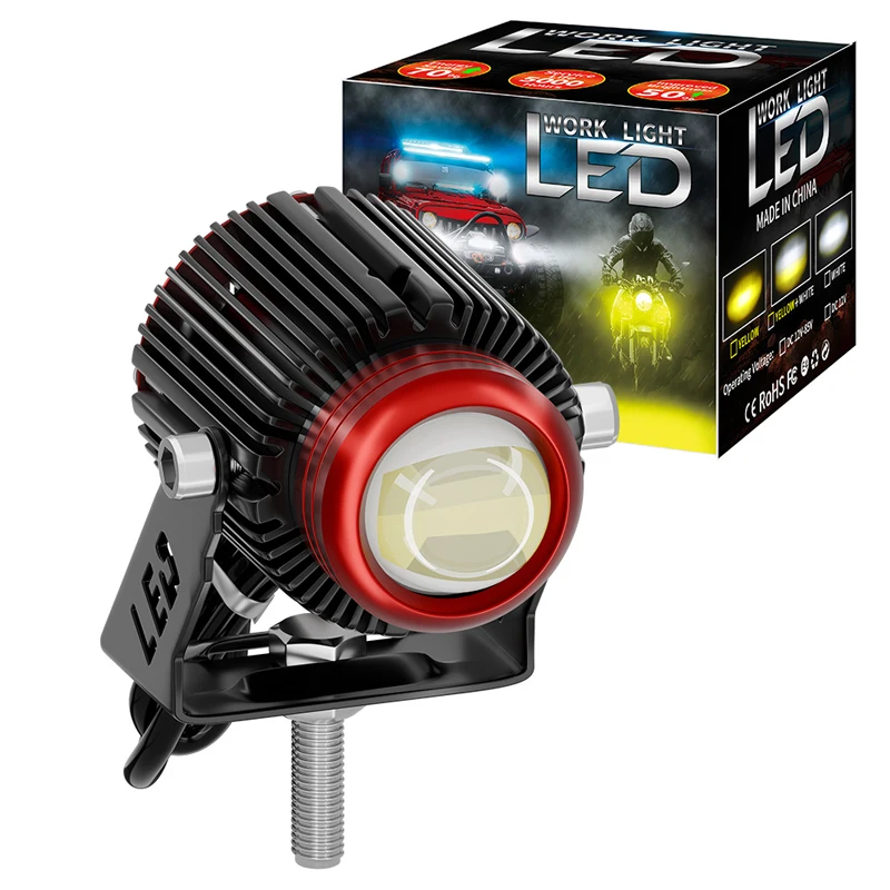 1 шт. V2 оригинальная двухцветная Водонепроницаемая мини-лампа для вождения