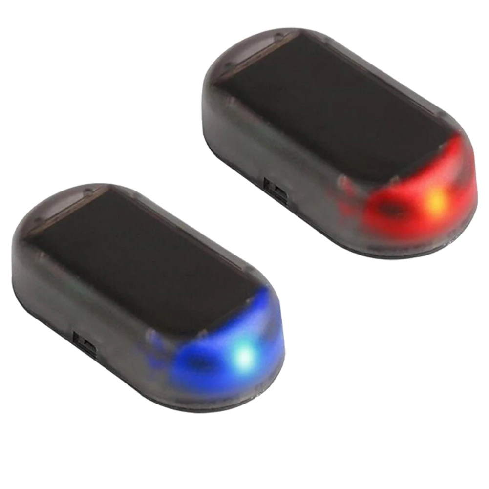 

Fake Security Alarm Lamp Solar Power Car Security System Dashboard Warning Indicator Anti-Theft Flashing Light