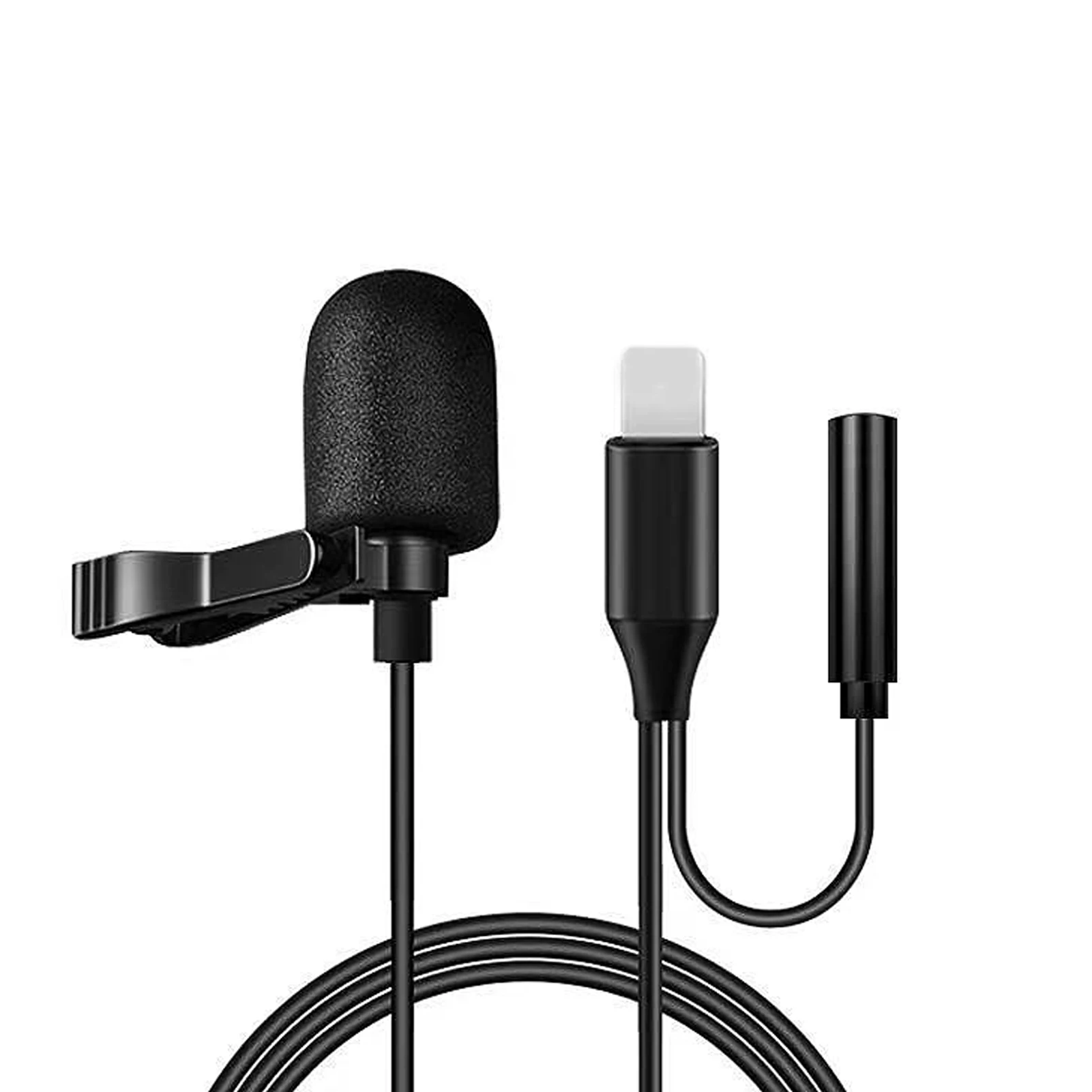 

Portable 3.5mm Mini Microphone For Phone Clip-on Lapel Lavalier Condenser Professional Mic For PC Laptop Type C USB Microphones