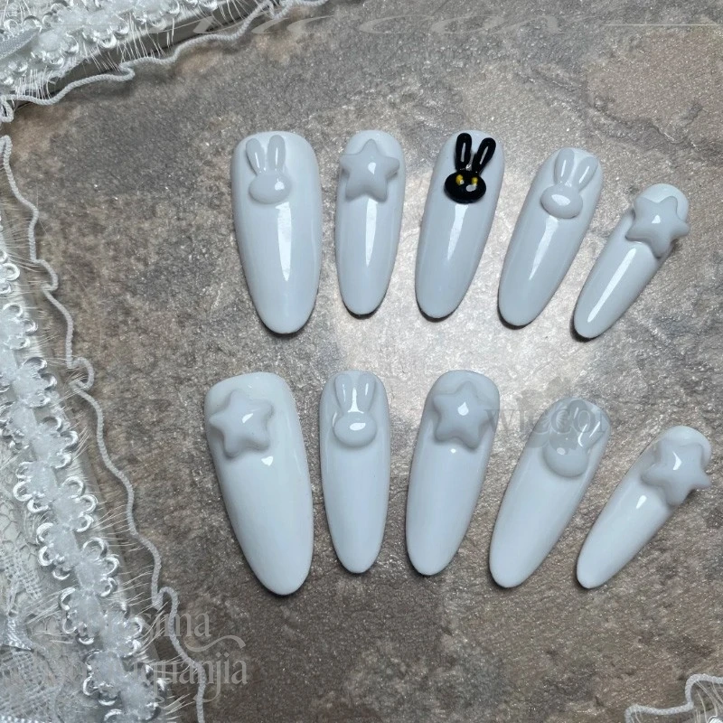 Накладные ногти Blanc Fortune Express в стиле аниме, аксессуар для ролевых игр Y2K Fashion Girls, реквизит для маникюра, косплей, игра Goddesss Game Victoryyy (art.: 3920d87f3f050) - 3920d87f3f050