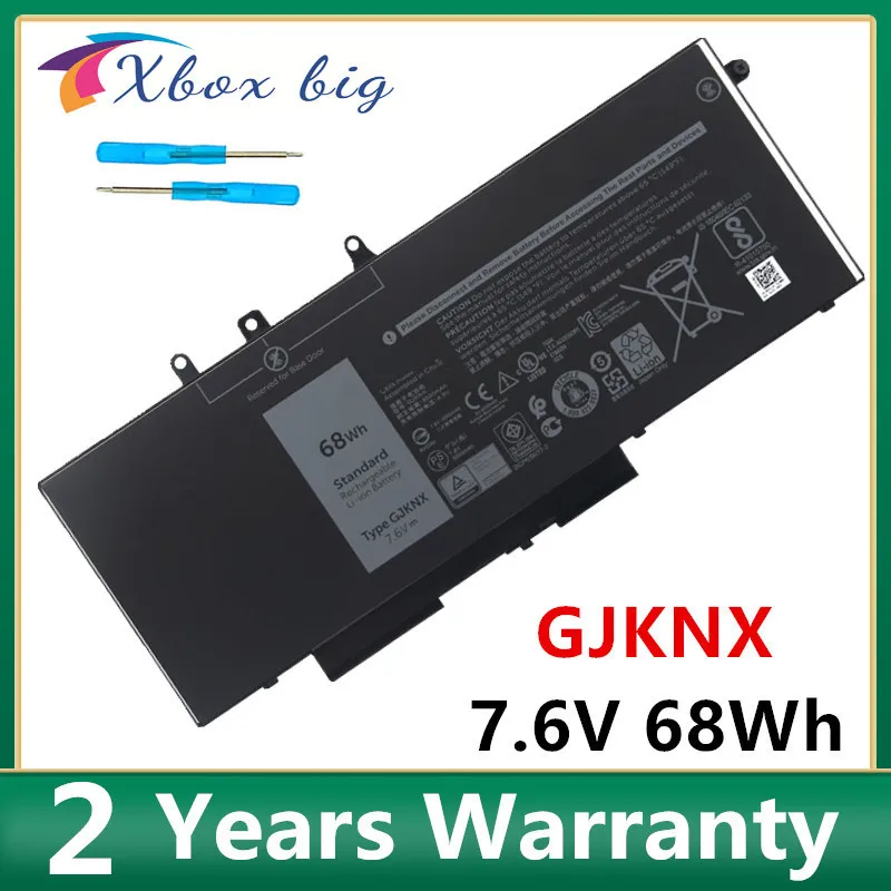 Аккумулятор GJKNX для ноутбука Dell Latitude 5490 5590 E5480 5580 DELL Precision M3520 M3530 GD1JP 7 6 V 68WH |