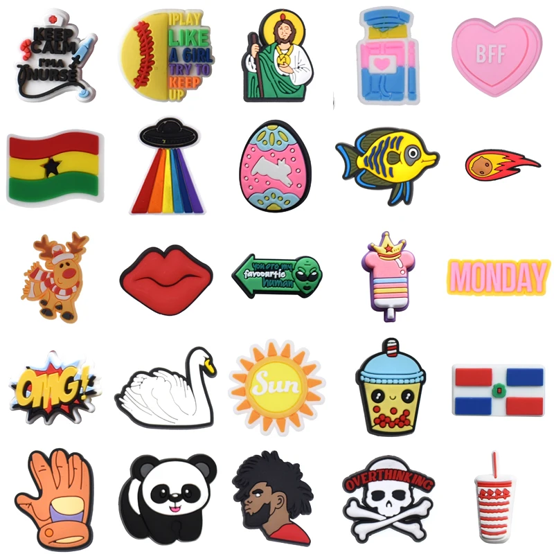 

Shoe Charms Shoes Accessories Wholesale Bulk Set Jeans Girl Packs Boy Gifts Men Kids Para Pins Women Charm Decorations for Crocs