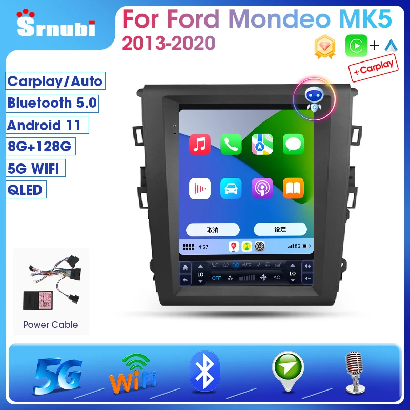 Srnubi 9 7 &quotAndroid 11 0 автомобильное радио для Ford Mondeo Fusion MK5 2013-2020 мультимедийное | Отзывы и видеообзор -1005004527445318