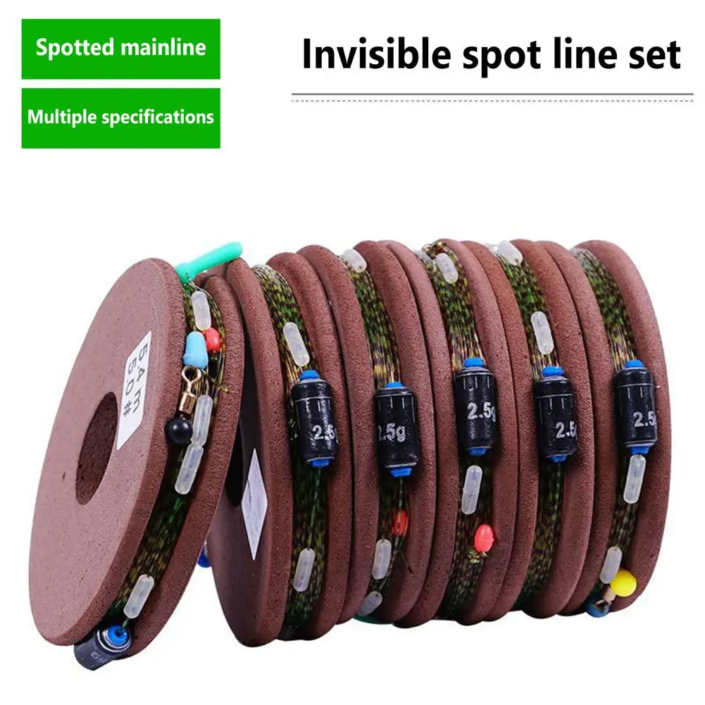 

New Fishing Line Set Fishing Rigs Seven Star Float Ready Tied Nylon Fishing Line with Izu Hooks Thickened Invisible Fishing Gear