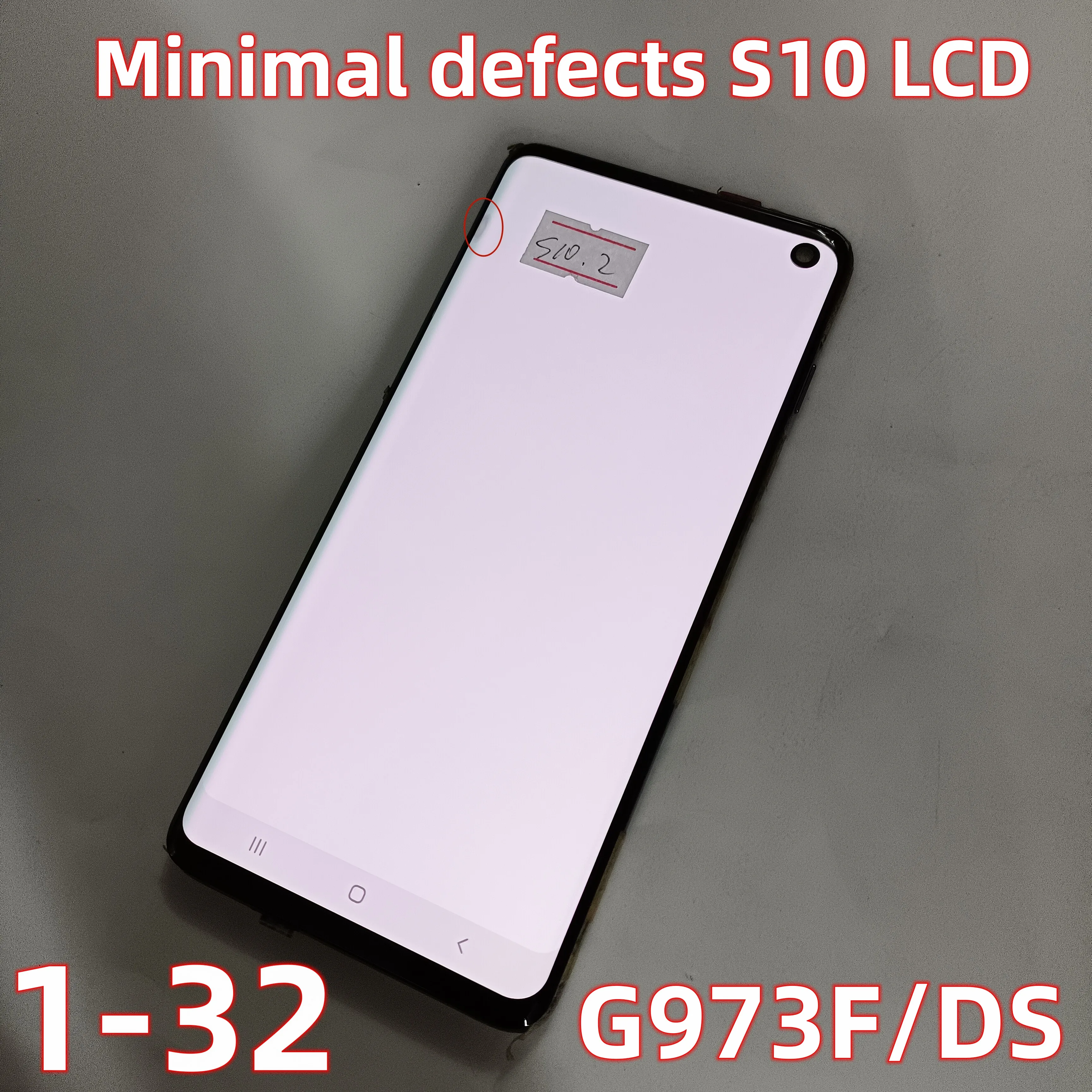 Оригинальный AMOLED s10 LCD для Samsung S10 G973 SM-G9730 G973F SM-G973F/DS ЖК-дисплей и сенсорный экран дигитайзер в сборе